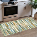 Lansny Modern Abstract Runner Rug 2x5 by lansny