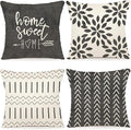 YCOLL Pillow Covers 16x16 Set of 4, Modern Sofa Throw Pillow Cover, Decorative by PillowCoversExpert