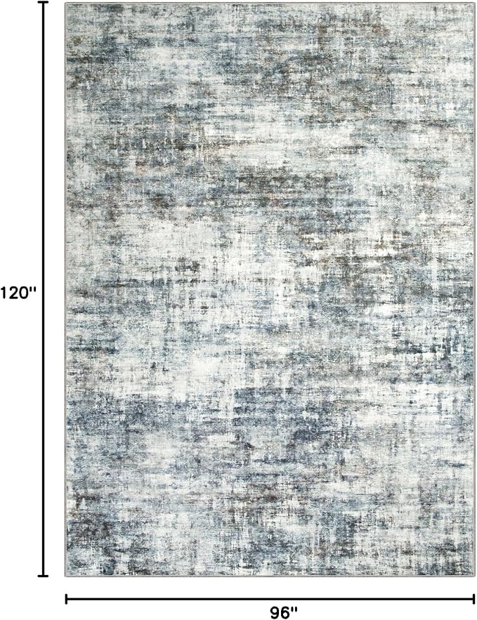 8x10 Area Rugs Washable Rug: Large Modern Abstract Living Room Rug Soft - Image 2