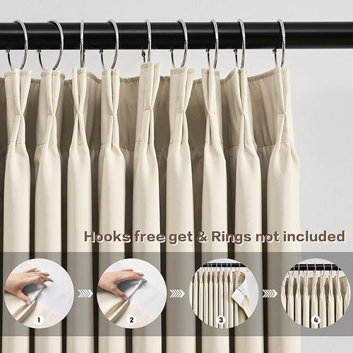 100 Inch Extra Wide Pleated Curtains - Image 2