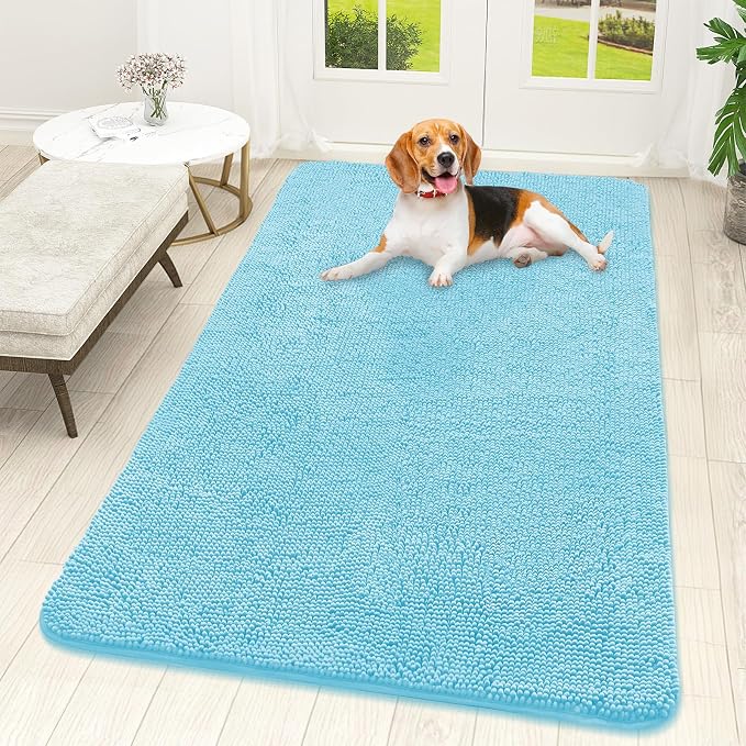 OLANLY Dog Door Mat for Muddy Paws 59x32, Absorbs Moisture and Dirt, Absorbent by OLANLY
