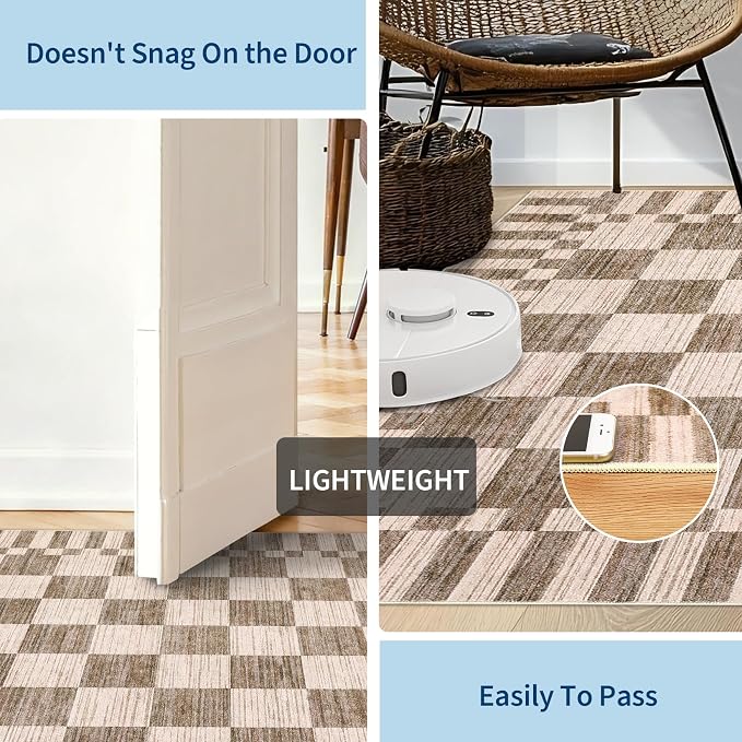 GarveeHome 2x12 Checkered Kitchen Runner Rug - Image 6