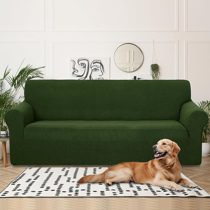 U-NICE HOME 4 Seater Stretch Couch Cover Sofa Cover Washable Sofa Slipcover - Image 2