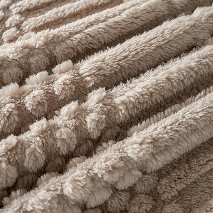 90x104 Inch Brown King Size Blanket - Image 3