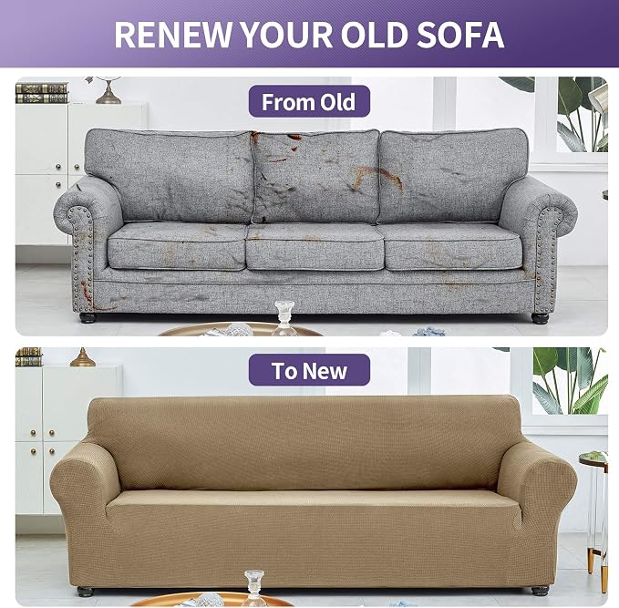 Joccun Stretch Loveseat Couch Cover Slipcover, 1-Piece Sofa Cover - Image 6