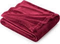 Bedsure GentleSoft Fleece Blanket Twin Size Red by BEDSURE