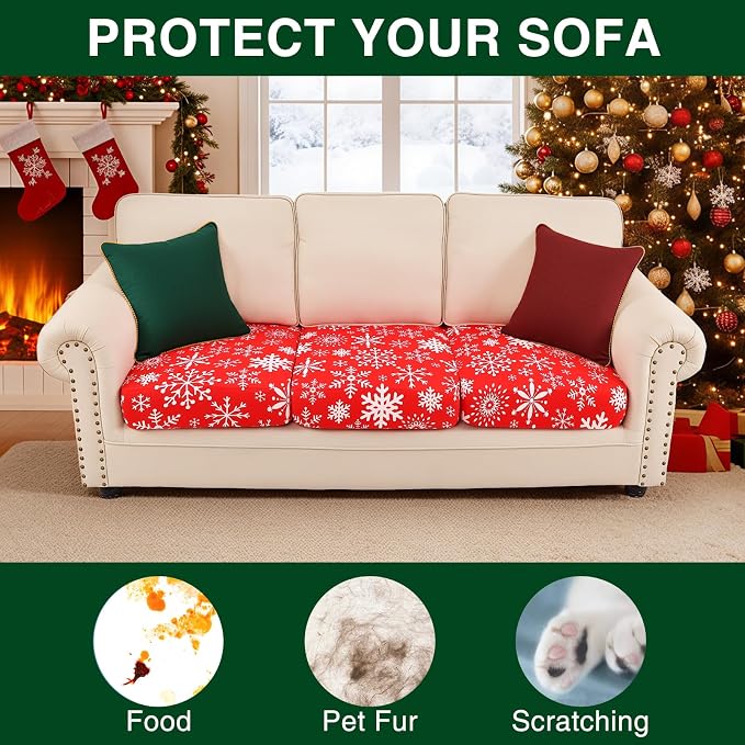 Smiry Printed Couch Cushion Covers, Stretch Soft Couch Covers - Image 7