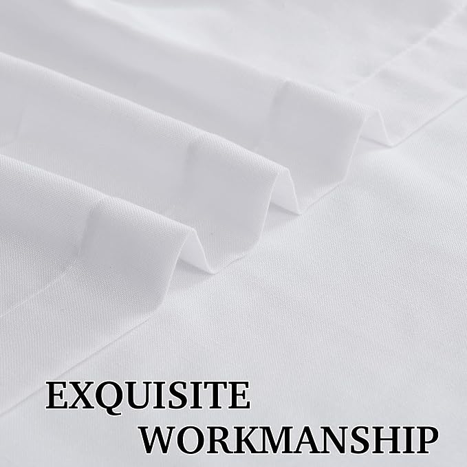 RYB HOME Extra Long Linen Sheer Curtains 108 inches Long, W 52 x L 108 inches - Image 4