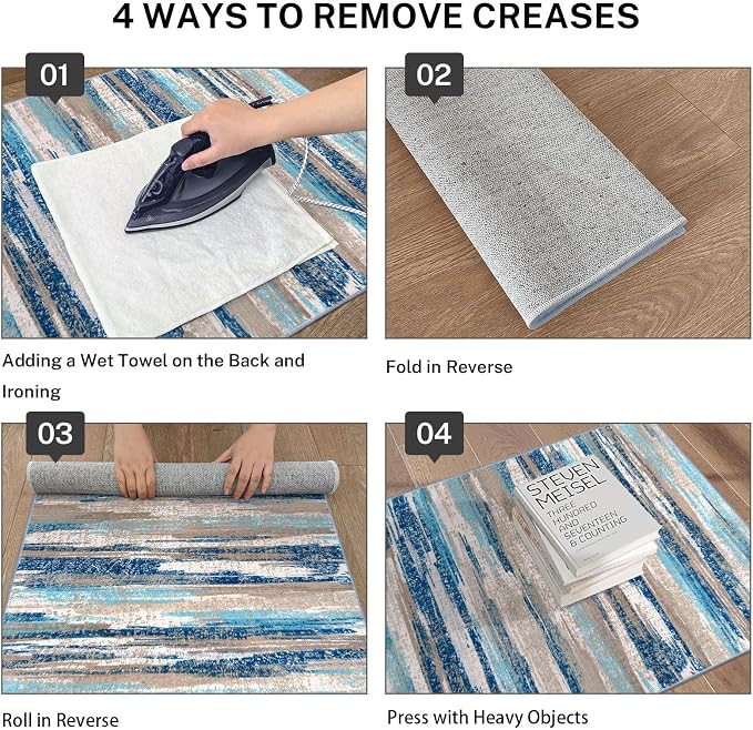 Lansny Modern Abstract Runner Rug 2.6x18 - Image 4
