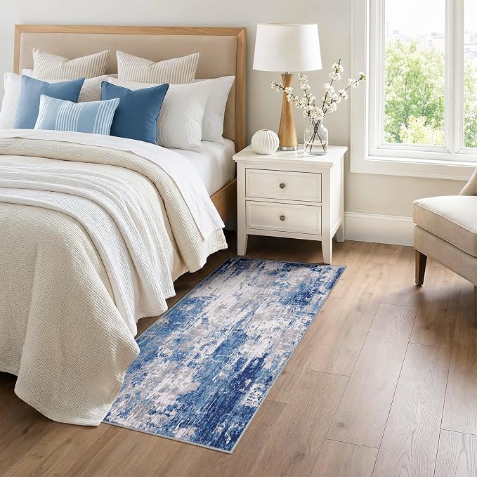 Washable Area Rugs 3x6 Non-Slip Modern Abstract Soft - Image 2