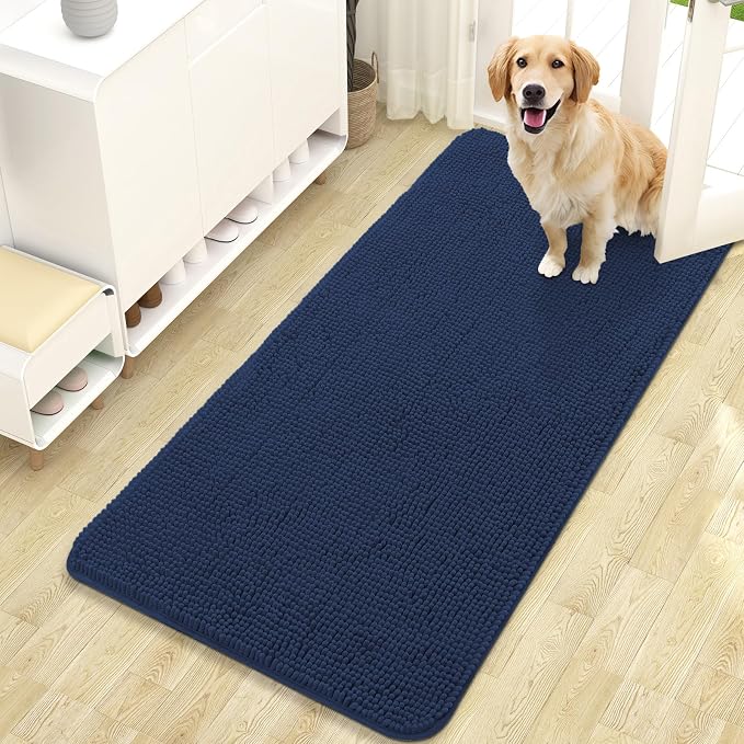 OLANLY Dog Door Mat for Muddy Paws 47x24, Absorbs Moisture and Dirt, Absorbent by OLANLY