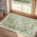 Yamaziot Washable Runner Rug 2x3 – Floral Non Slip Small Entryway Rug by Yamaziot
