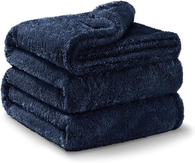 Exclusivo Mezcla Plush Fuzzy Fleece Bed Blanket King Size, Super Soft, Fluffy - Image 4