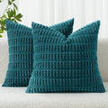 MIULEE Pack of 2 Corduroy Decorative Throw Pillow Covers 20x20 Inch Soft Boho by MIULEE