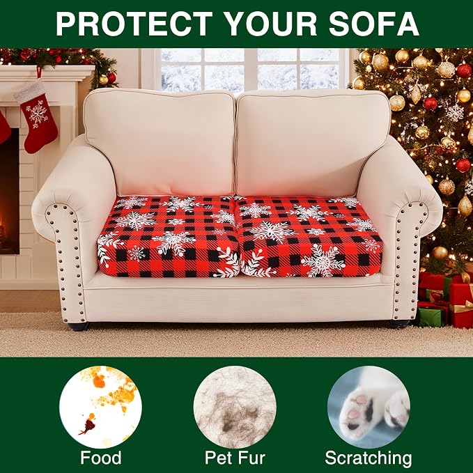 Smiry Printed Couch Cushion Covers, Stretch Soft Couch Covers - Image 7