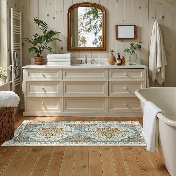 RELEANY Area Rugs 2'x5' Runner Rug Non Slip Washable - Image 2