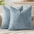 MIULEE Pack of 2 Couch Throw Pillow Covers 18x18 Inch Coastal Light Blue Modern by MIULEE