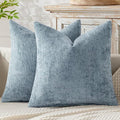 MIULEE Pack of 2 Couch Throw Pillow Covers 20x20 Inch Coastal Light Blue Modern by MIULEE