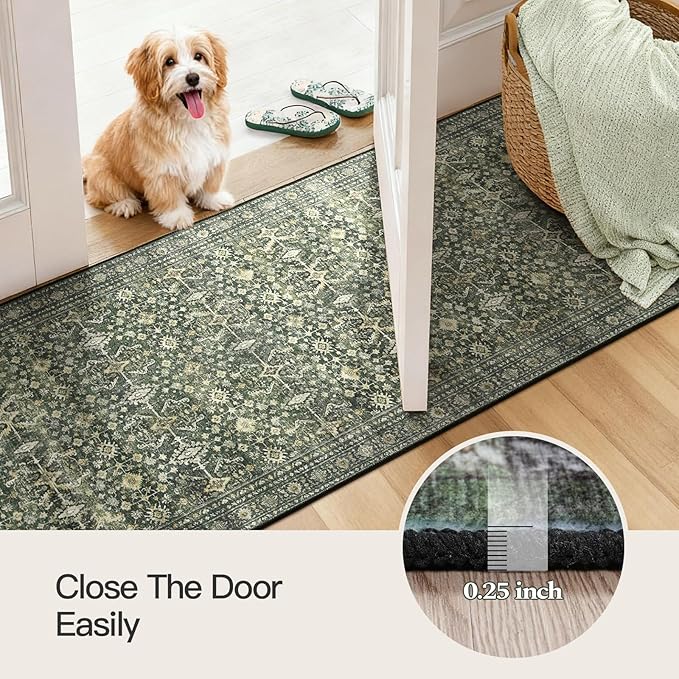 Lofus 2x10 Area Rug for Hallways, Low Pile Soft Carpet Runner for Kitchen - Image 7