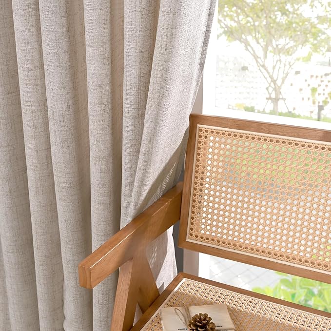 YoungsTex Natural Linen Curtains 42 X 63 Inch Long - Image 8