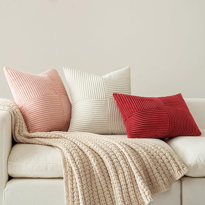 MIULEE Beige Decorative Lumbar Throw Pillow Covers 14x22 Inch - Image 4