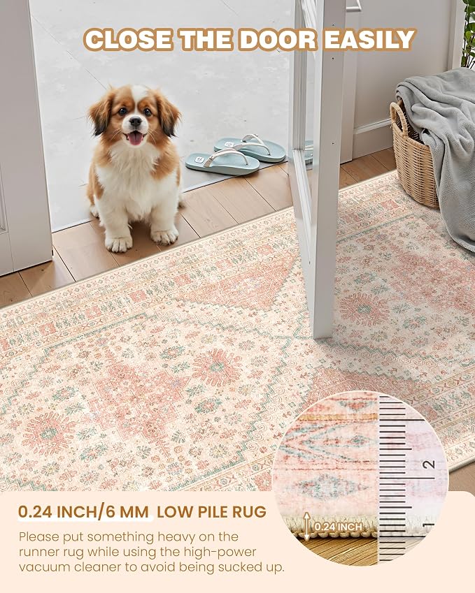 Hallway Runner Rug 2x12, Extra Long Washable Runner Rugs - Image 6