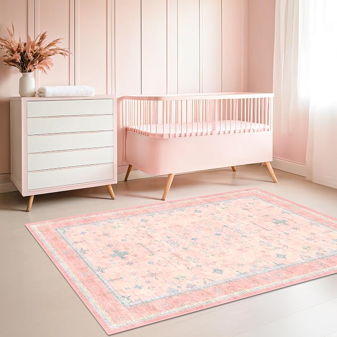 Hazo Haus Nursery Area Rug 4x6 by HazoHaus