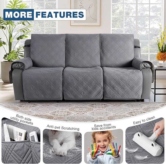 TAOCOCO 100% Waterproof Recliner Couch Cover, Non Slip Split Couch Covers - Image 6