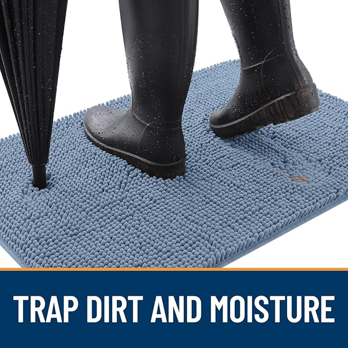 OLANLY Dog Door Mat for Muddy Paws 47x20, Absorbs Moisture and Dirt, Absorbent - Image 2