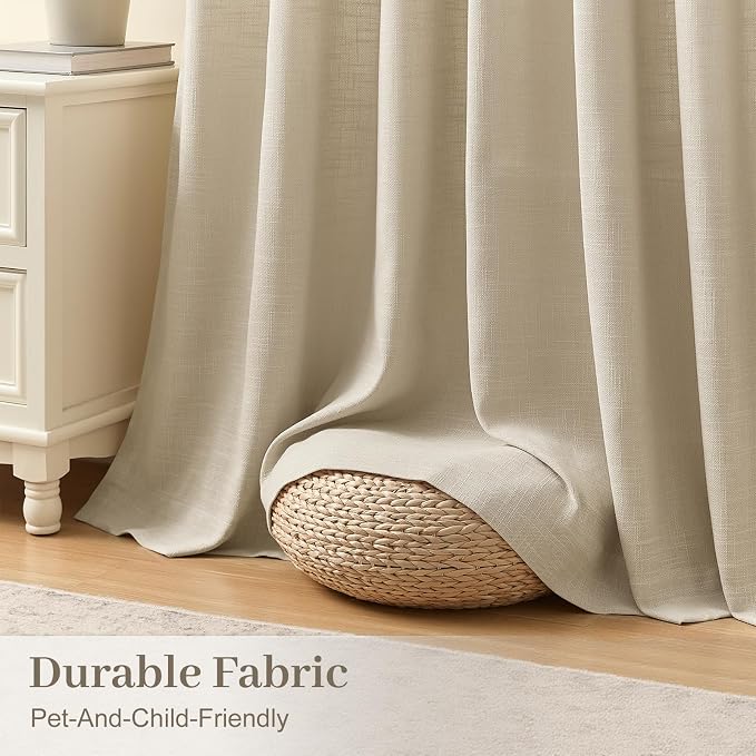 IVAPUPU Pinch Pleated Curtains 90 Inch Long - Image 6
