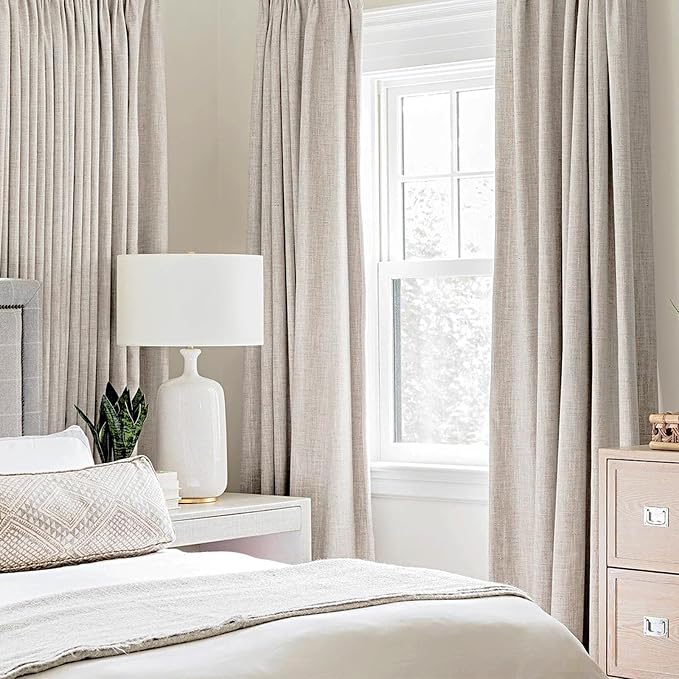 MIULEE 100% Blackout Polyester Textured Curtains - Image 2