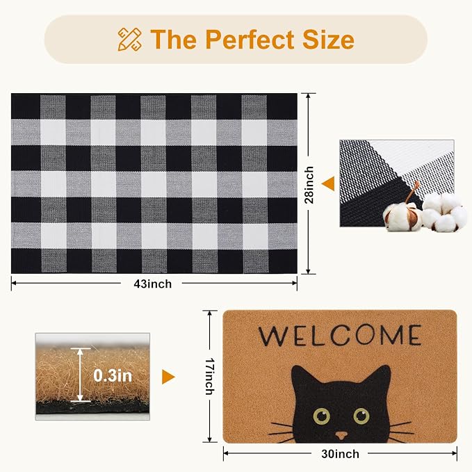 UINI Door Mat Combo Set, Porch Decor - Image 2