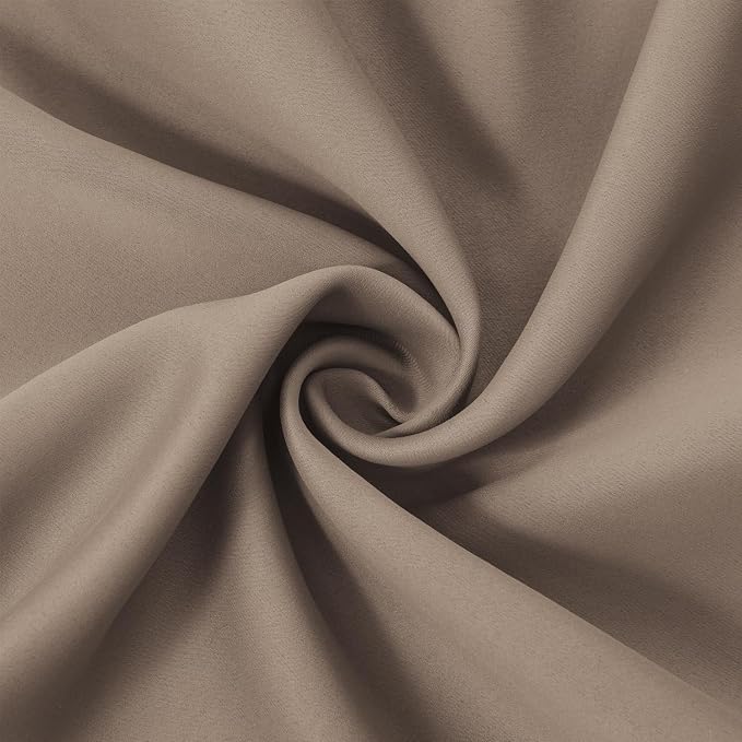 LEMOMO Cappuccino Blackout Curtains 42 x 63 Inch Length/Set of 2 Curtain - Image 5