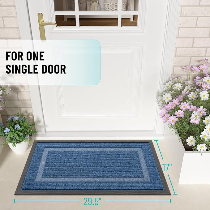 OLANLY Front Door Mat Indoor Outdoor Entrance, Waterproof All-Season, - Image 2