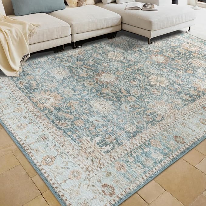 8x10 Vintage Living Room Area Rug - Image 6