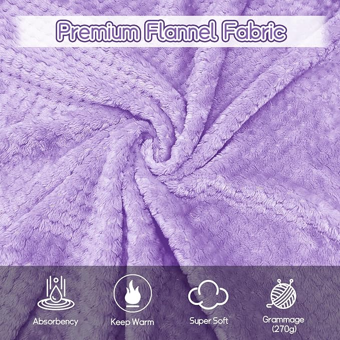 4 Pack Fleece Throw Blankets 50x60 Inches - Image 5