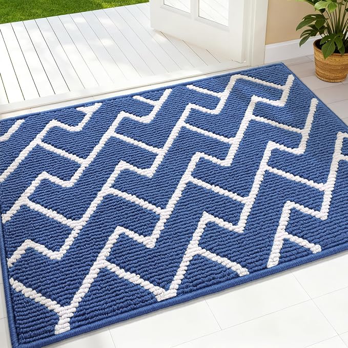 OLANLY Front Door Mat, Non-Slip Rubber Backing, Dirt Resistant and Absorbent by OLANLY
