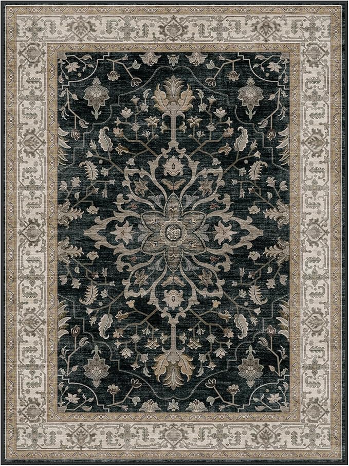 RELEANY Washable Area Rug, Square 10'x10', Water Repellent, Pet Friendly - Image 8