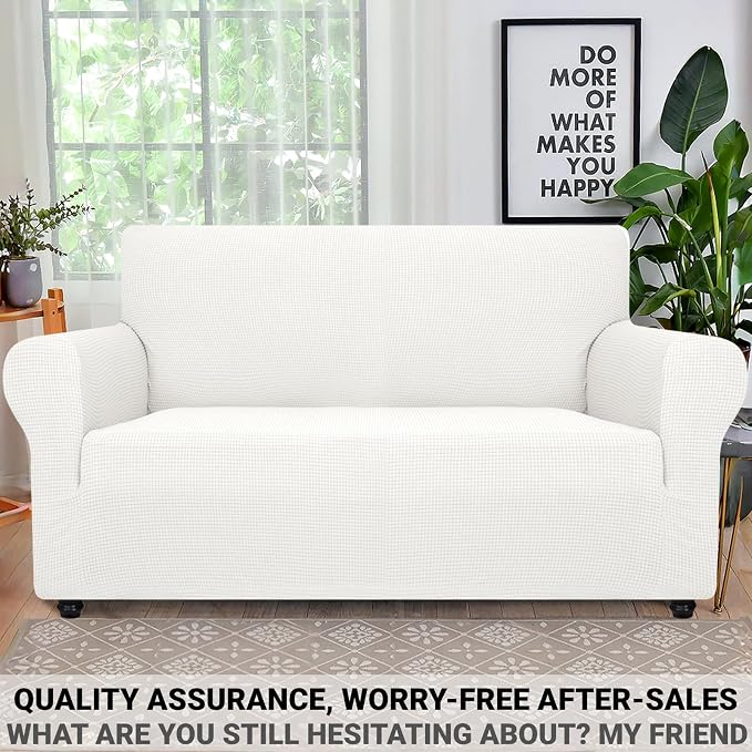 ZNSAYOTX Super Stretch Couch Cover Love Seat Sofa Covers - Image 5