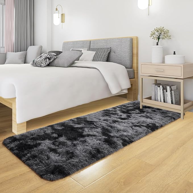 Tepook Fluffy Runner Rugs for Bedroom Aesthetic 2x6 Feet, Shag Soft Bedside Rug - Image 6