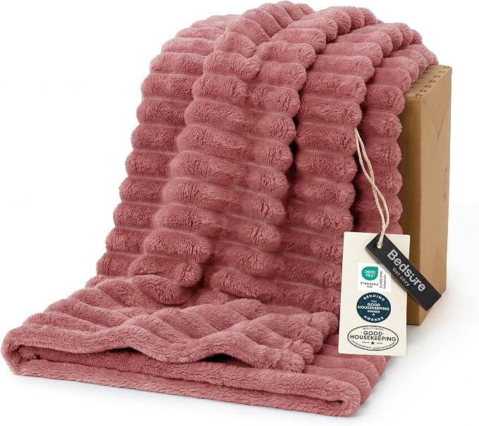 Bedsure GentleSoft Dusty Pink Twin XL Blanket by BEDSURE