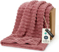 Bedsure GentleSoft Dusty Pink Fleece Blanket by BEDSURE