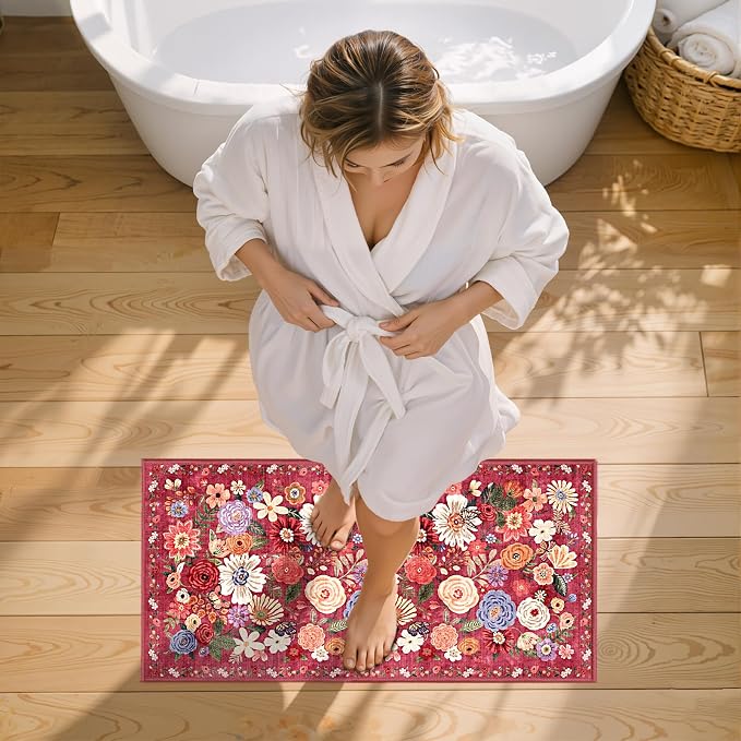 2x4 Entryway Runner Rugs, Non Slip Washable Rugs - Image 5