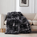 COOVA Faux Fur Throw Blanket for Couch, Cozy Soft and Fuzzy Plush Rabbit Fur by COOVA