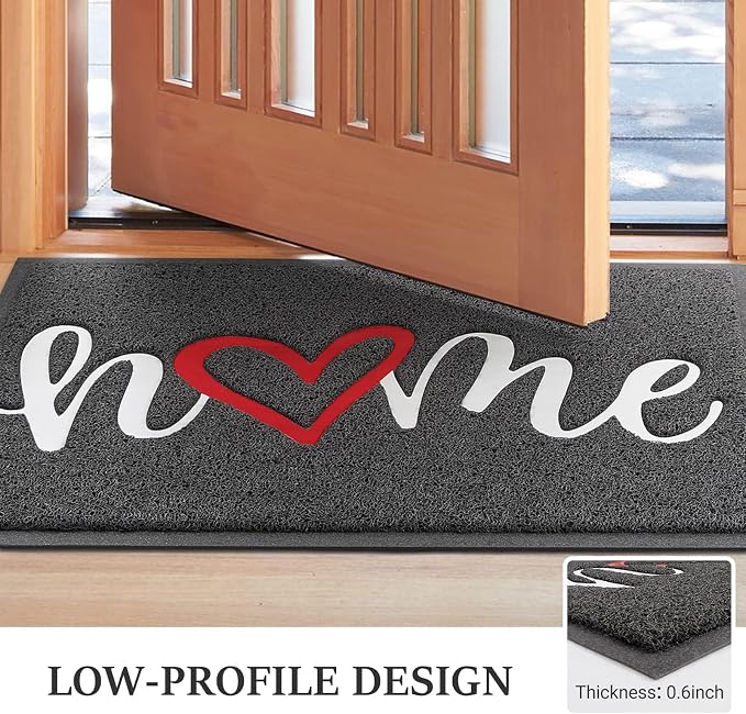 BeneathYourFeet Door Mat, Welcome Mat Low Profile Floor Mat Front Doormat - Image 4