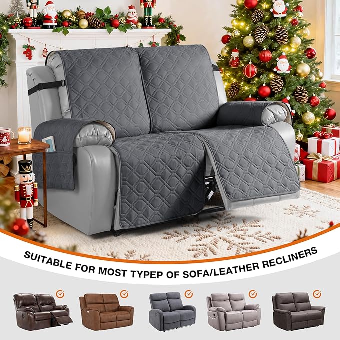 VANSOFY Waterproof Recliner Couch Covers, Sofa Covers 1-Piece Washable - Image 4
