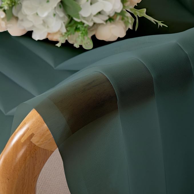 Chyhomenyc Hunter Green Sheer Valances - Image 7
