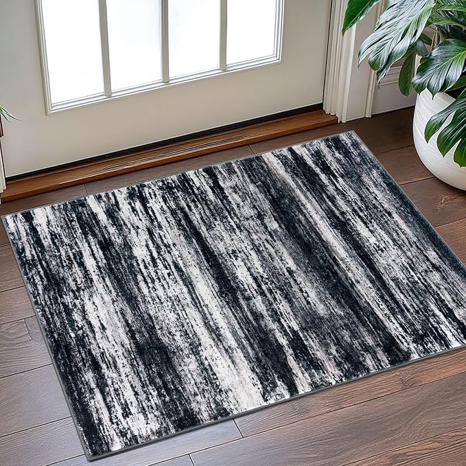 KOZYFLY Modern Abstract Small Area Rugs, 2x3 Washable Kitchen Rug Non-Slip Soft - Image 7