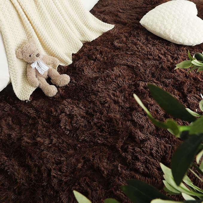 LOCHAS Ultra Soft Indoor Modern Area Rugs Fluffy Living Room Carpets - Image 5