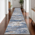 KOZYFLY Modern Abstract Washable Rug Runner 2.6x14 Hallway Rug Runner Non-Slip by KOZYFLY